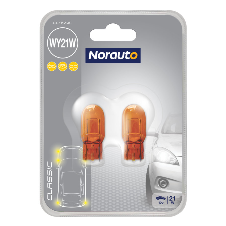 2 Ampoules WY21W NORAUTO Classic