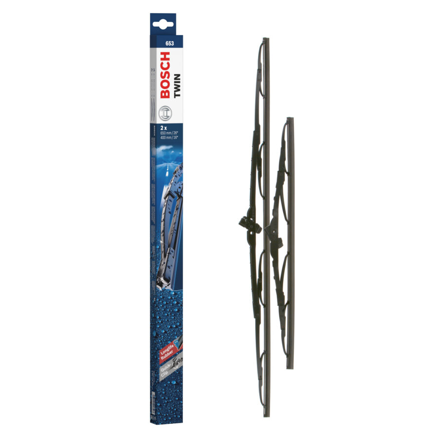 2 balais d’essuie-glace BOSCH 653