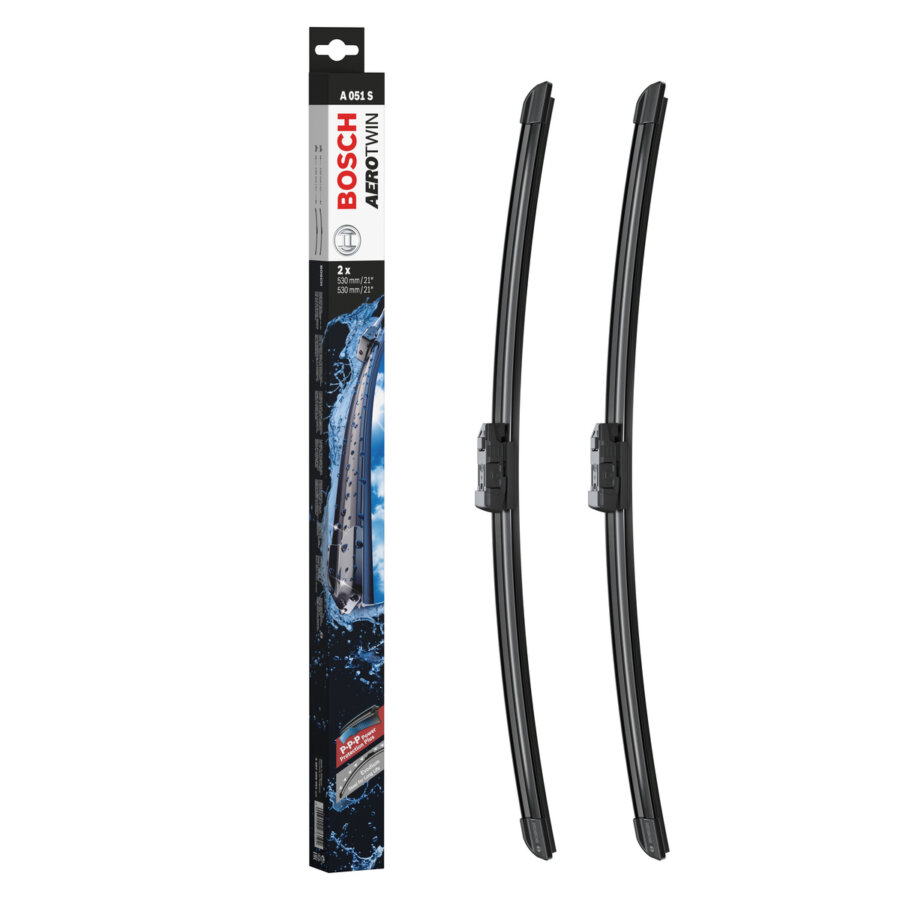 2 balais d’essuie-glace BOSCH Aerotwin A051S