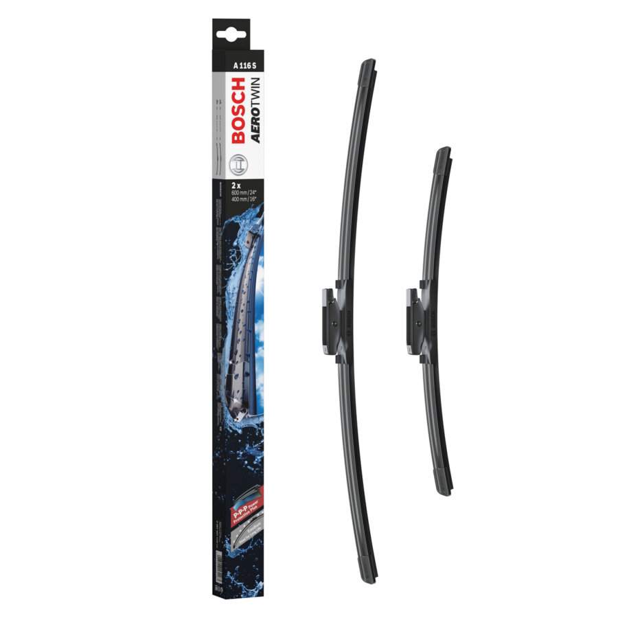 2 balais d’essuie-glace BOSCH Aerotwin A116S