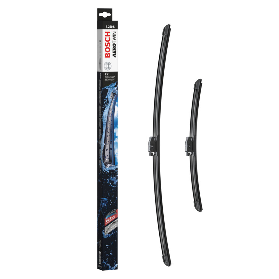 2 balais d’essuie-glace BOSCH Aerotwin A250S