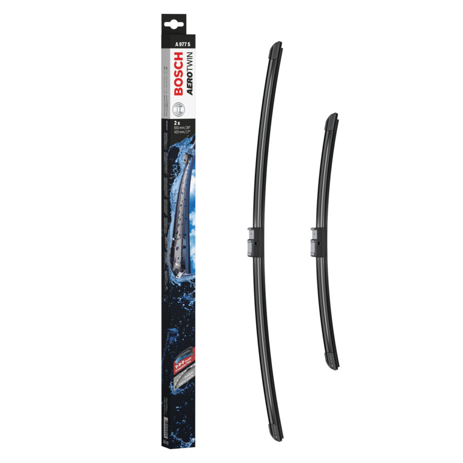2 balais d’essuie-glace BOSCH Aerotwin A977S