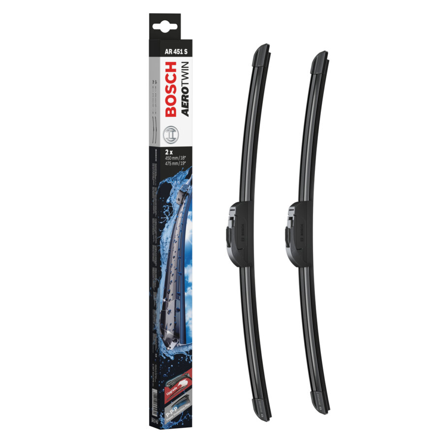 2 balais d’essuie-glace BOSCH Aerotwin Retrofit AR451S