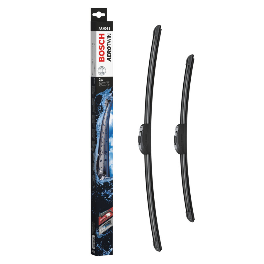 2 balais d’essuie-glace BOSCH Aerotwin Retrofit AR604S