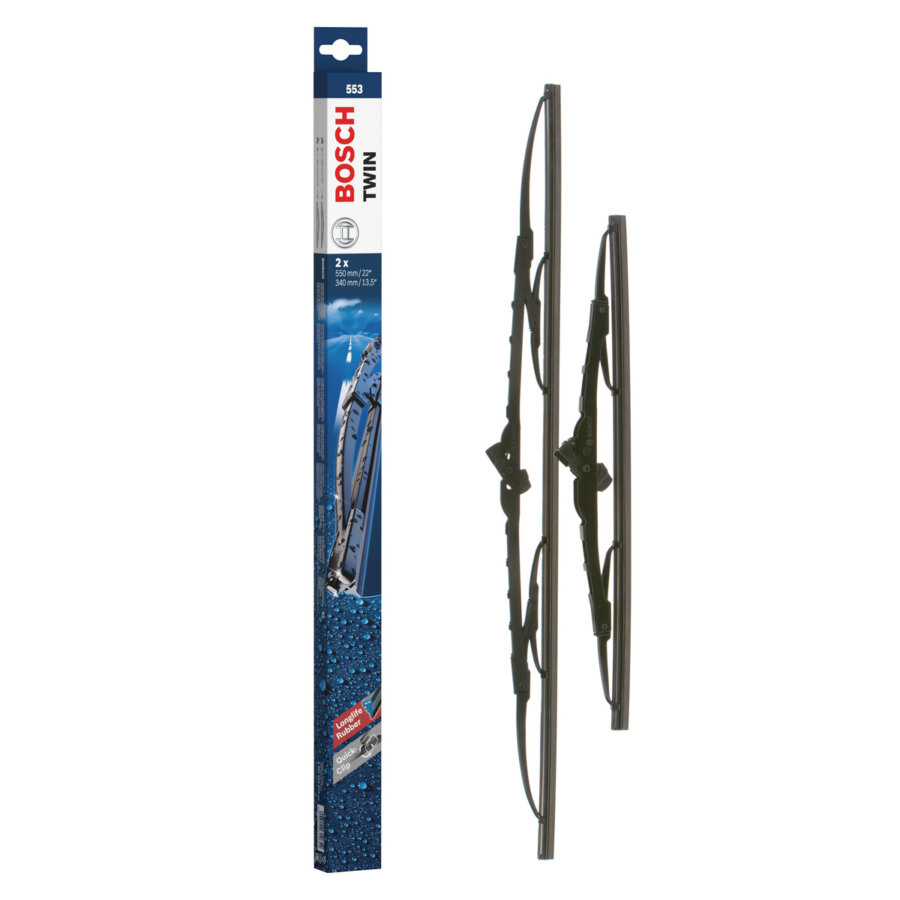 2 balais d’essuie-glace BOSCH Twin 553