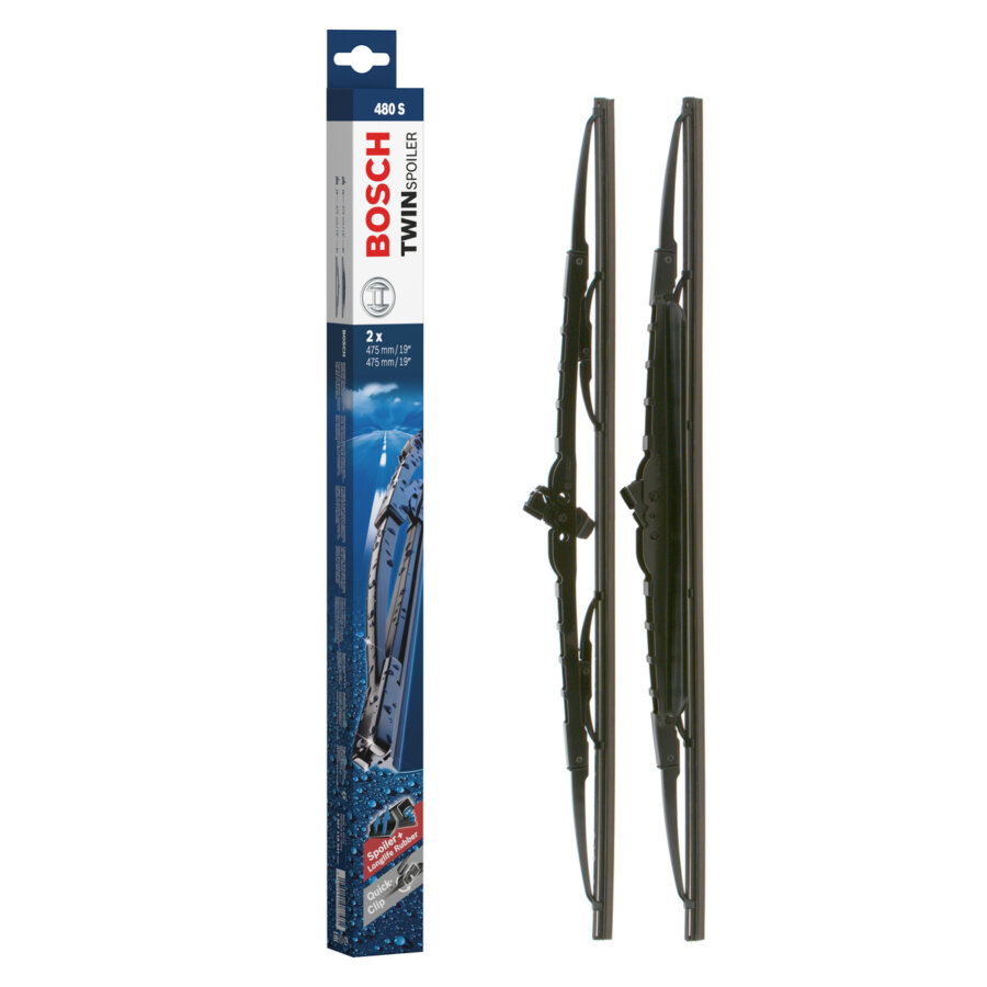 2 balais d’essuie-glace BOSCH Twin avec spoiler 480S
