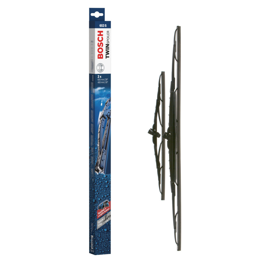 2 balais d’essuie-glace BOSCH Twin avec spoiler 653S