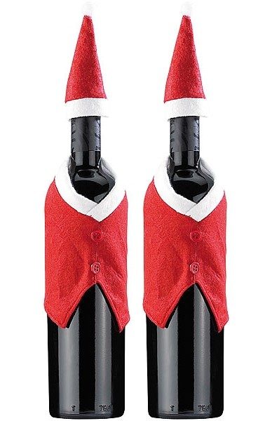 2 Costumes de bouteille ”Père Noël”