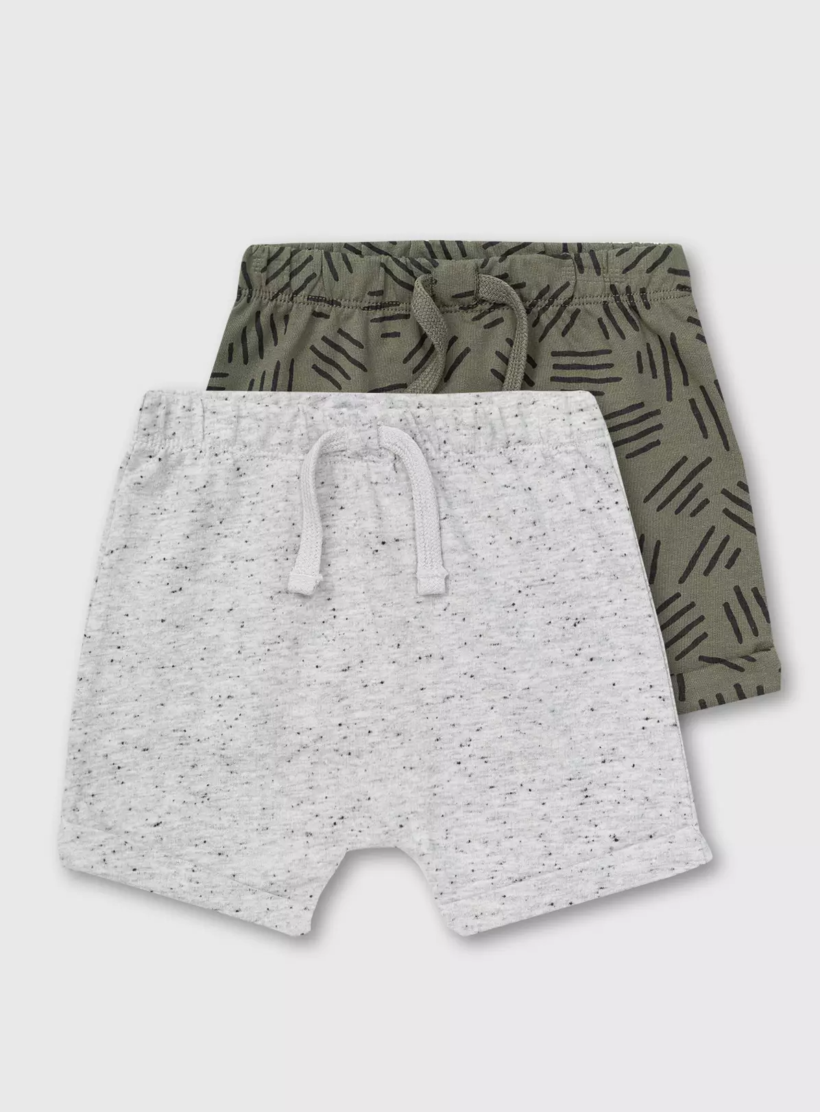 Grey & Khaki Shorts 2 Pack – Up to 1 mth