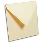 Enveloppes Gommée Ivoire Sans Fenêtre Clairefontaine 16,5 (H) x 16,5 (l) cm 120 g/m² – 20 / Paquet