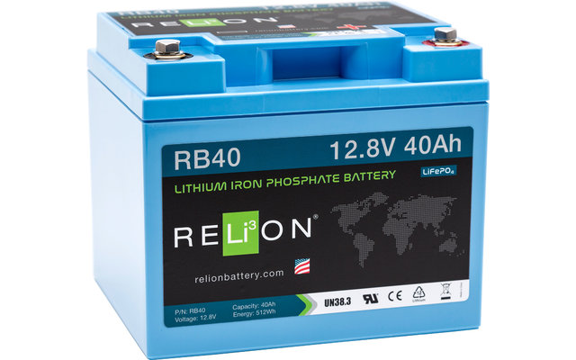 Batterie au lithium-ion Relion 12 V / 40 Ah.