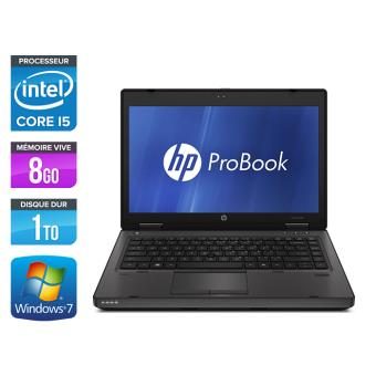 PC Portable HP ProBook 6460B – 14” – Gris – Intel Core i5-2520M / 2.50 GHz – RAM 8 Go – HDD 1 To – Webcam – DVDRW – Gigabit Ethernet – Wifi – Windows 7 Professionnel
