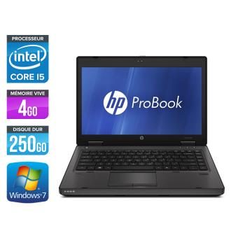 PC Portable HP ProBook 6460B – 14” – Gris – Intel Core i5-2520M / 2.50 GHz – RAM 4 Go – HDD 250 Go – Webcam – DVDRW – Gigabit Ethernet – Wifi – Windows 7 Professionnel