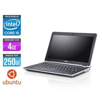 PC Portable Dell Latitude E6230 – 12.5” – Gris – Intel Core i5-3320M / 2.60 GHz – RAM 4 Go – HDD 250 Go – HDMI – Webcam – Gigabit Ethernet – Wifi – Ubuntu – Linux