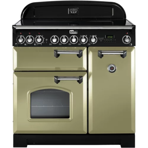 Piano de cuisson vitrocéramique Falcon CLASSIC DELUXE 90 VERT OLIVE CHROME