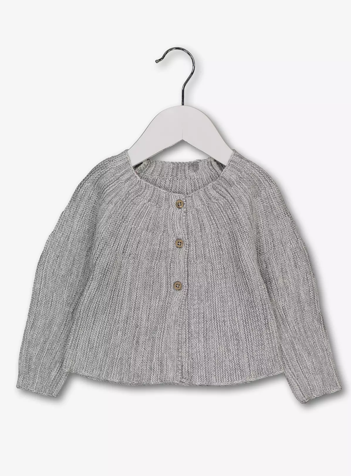 Grey Nordic-Style Cardigan – 12-18 months