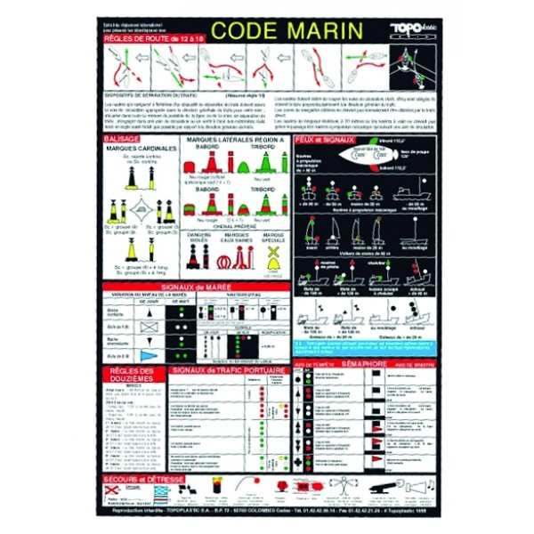 Ripam règle de navigation adhésif