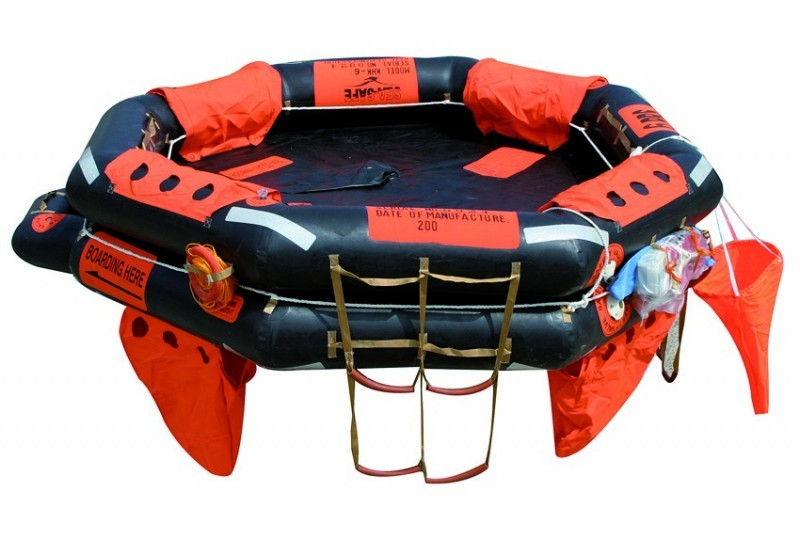 Radeau de survie Seasafe Solas type B – 10 personnes – Container