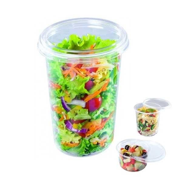 Pot plastique TUSIPACK 750 ml par 50 ( sans couvercle )