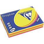 Clairefontaine – 500 feuilles papier Trophée couleurs fluos assorties A4 80g