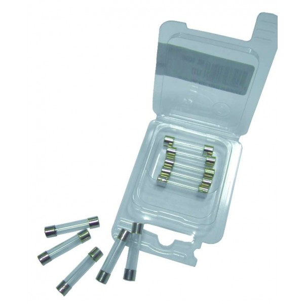 5 Fusibles VDM en verre 6X32mm 25A