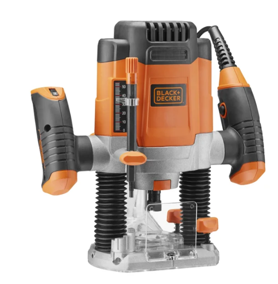 Défonceuse électronique BLACK+DECKER Kw1200e, 1200 W