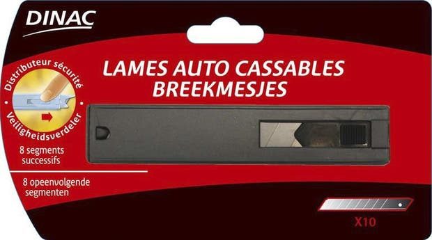 10 lames auto-cassables