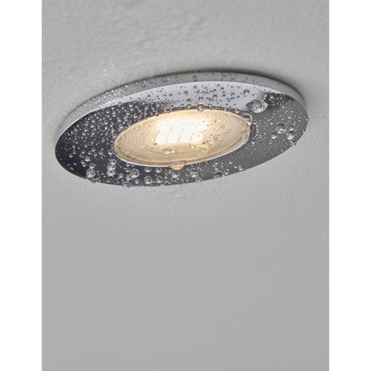 Kit 3 spots à encastrer salle de bains Kilia fixe INSPIRE LED intégrée chrome