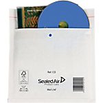 Pochettes kraft à bulles d’air pour CD Mail Lite 22 (H) x 20 (l) cm Blanc – 10 / Paquet