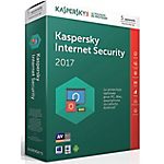 Logiciel Antivirus Kaspersky Internet Security 2017 – 1 an 5 postes