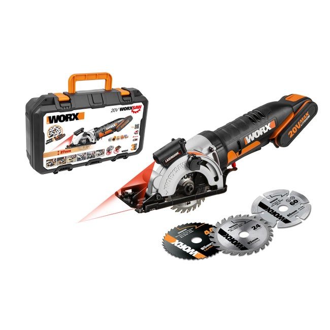 Scie circulaire sans fil WORX WX523, 1 batterie