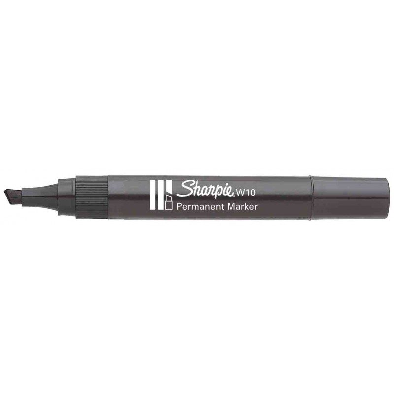 Marqueur permanent Sharpie W10 pointe biseautée 1,5-5mm – Sharpie