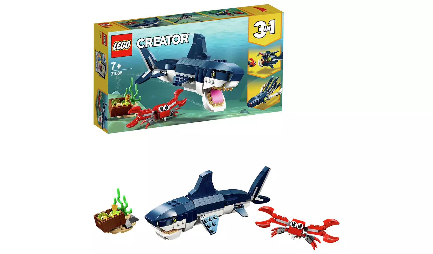 LEGO Creator Deep Sea Creatures Toy Shark Playset – 31088886/3342