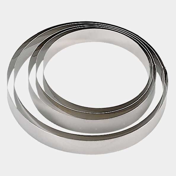 Cercle mousse inox ø 10 x h 4.5 cm