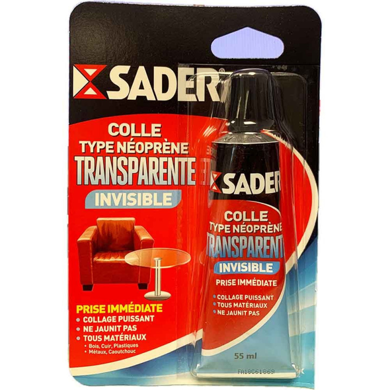 Colle Type Néoprène Transparente – SADER 55 ml