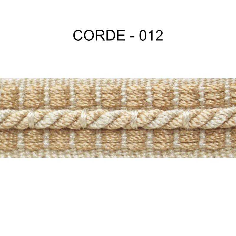Galon cordonnet 12 mm Corde 012