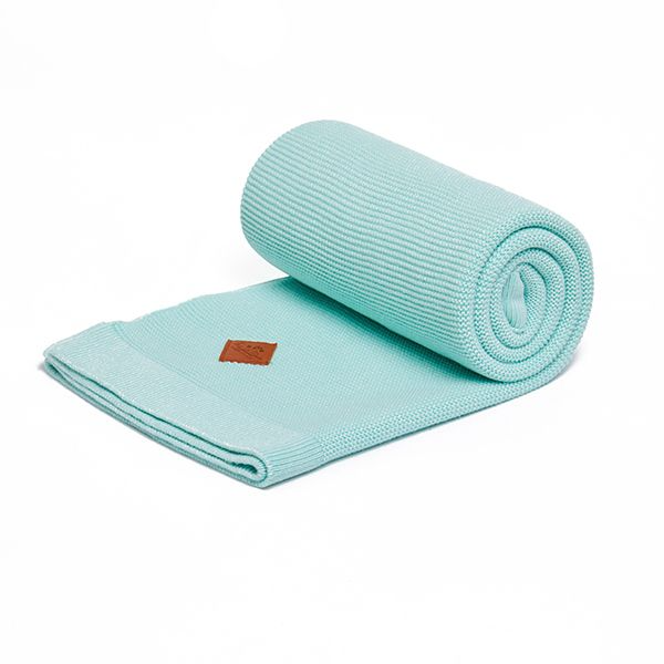 Couverture Tricotée – Mint