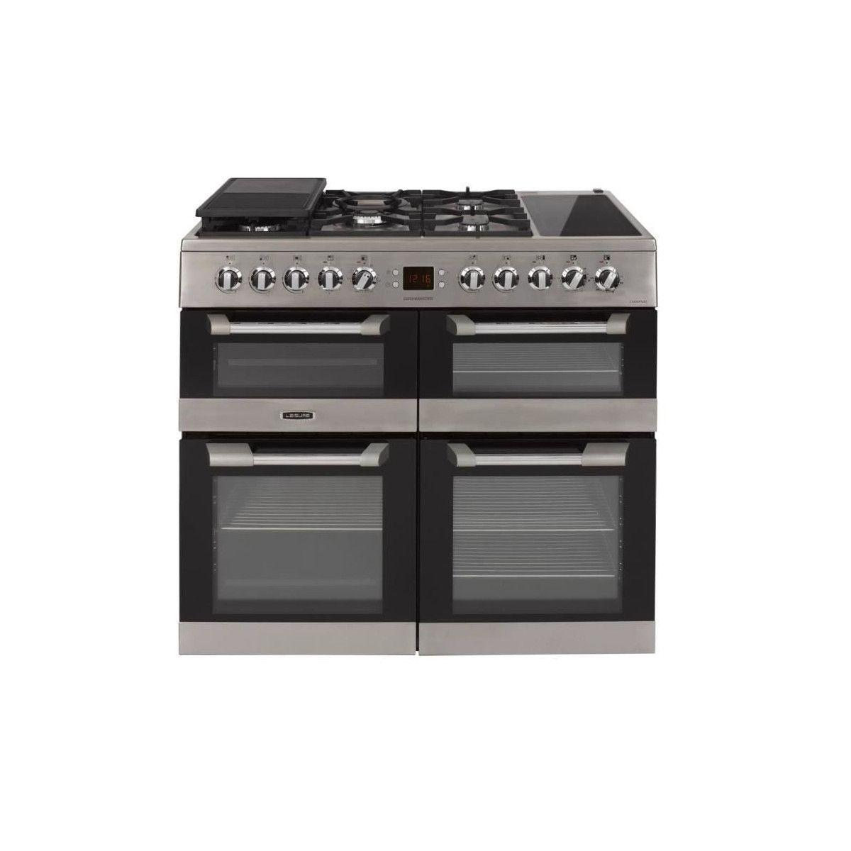 Leisure Cs100f520x Piano De Cuisson Table Gaz-5 Foyers-9,6kwh-fours Electrique:4 Cavites-catalyse-63-65-33l-a-inox