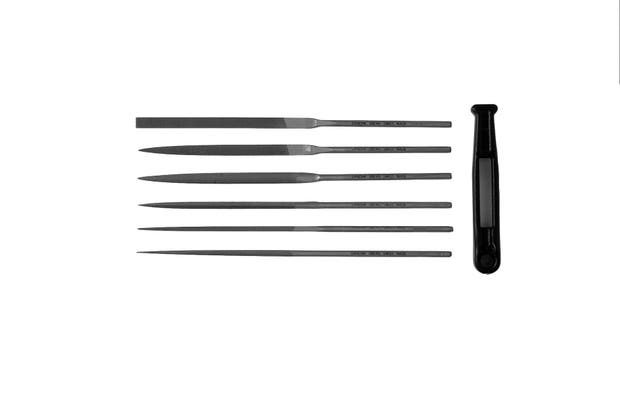 Lot de 6 limes assortiment bâtarde BAHCO, 140 mm