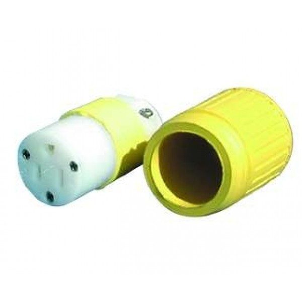 Capuchon caoutchouc jaune sans colerette hubbell – 15A