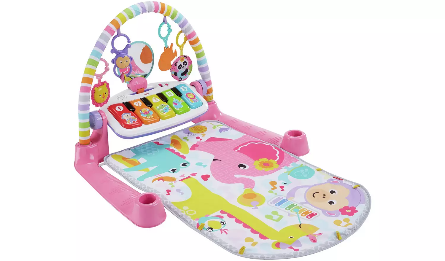 Fisher-Price Kick and Play Piano Gym – Pink