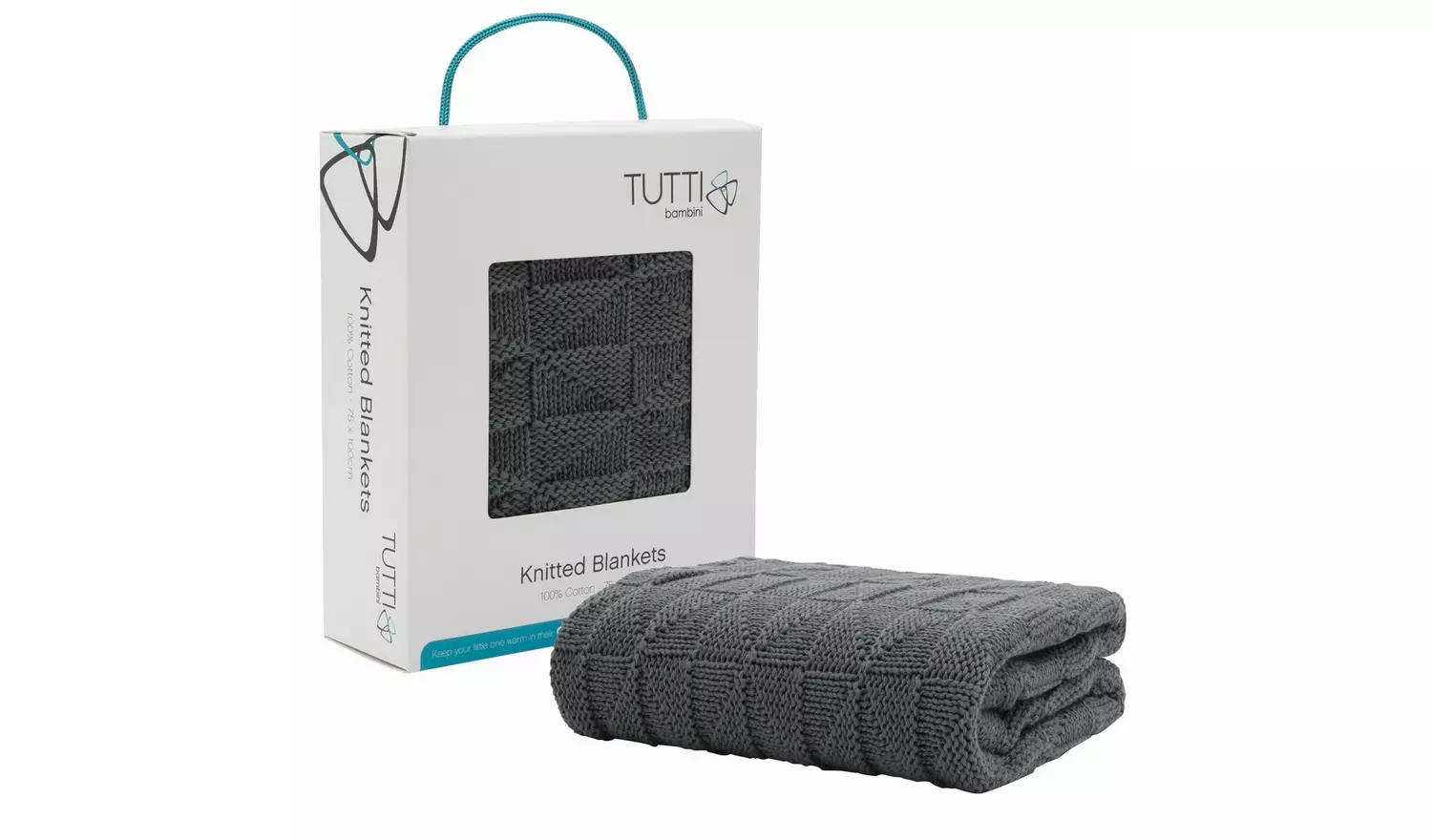 CoZee Knitted Blanket – Charcoal