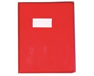 Protège-cahier 17×22 cm – CALLIGRAPHE – Rouge