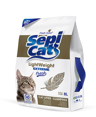 Litière Sépi Cat Ultra légère “Extra Fresh” – 8L