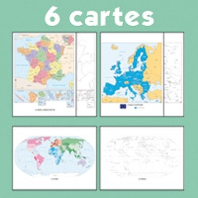 GÉOGRAPHIE À VIVRE CYCLE 3 – 6 CARTES