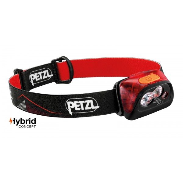 Lampe Frontale Petzl Actik core – Rouge
