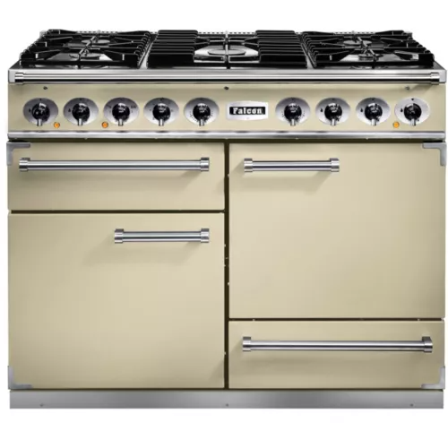 Piano de cuisson gaz Falcon PKR110 CREM CHROM/BRILLANTES