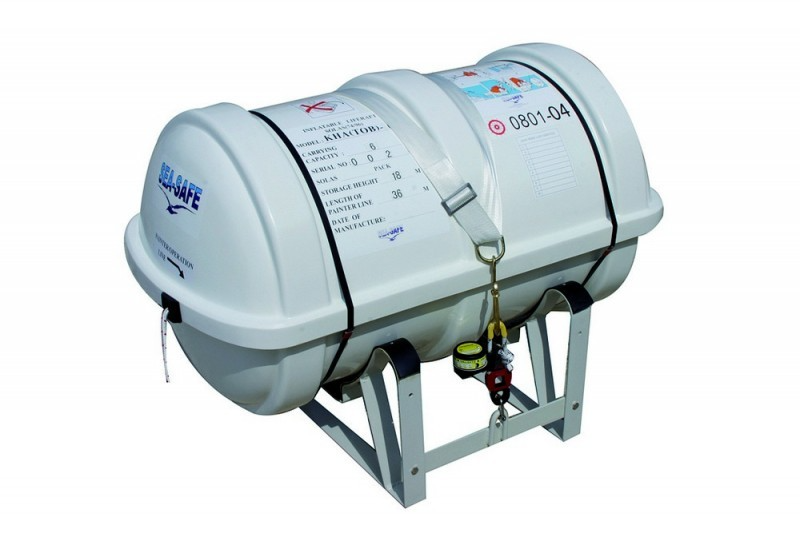 Radeau de survie Seasafe Round Solas type B – 12 personnes – Container