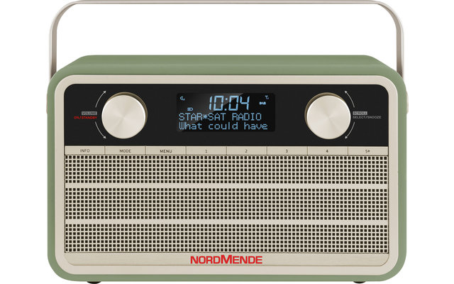 TechniSat Nordmende DAB+ Transita 120 Radio numérique au look rétro avec batterie de 24 heures Vert