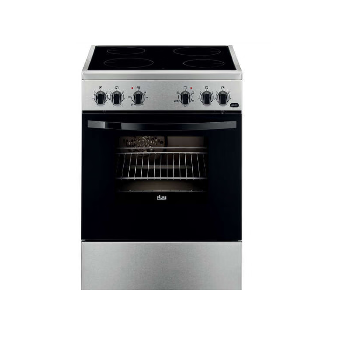 Cuisinière vitrocéramique a 54l 4 feux inox – FCV65091XA – FAURE